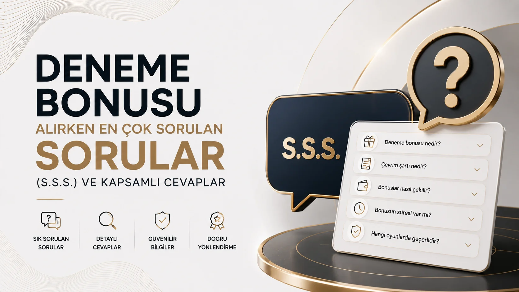 Deneme Bonusu Alırken En Çok Sorulan Sorular (S.S.S.) ve Kapsamlı Cevaplar